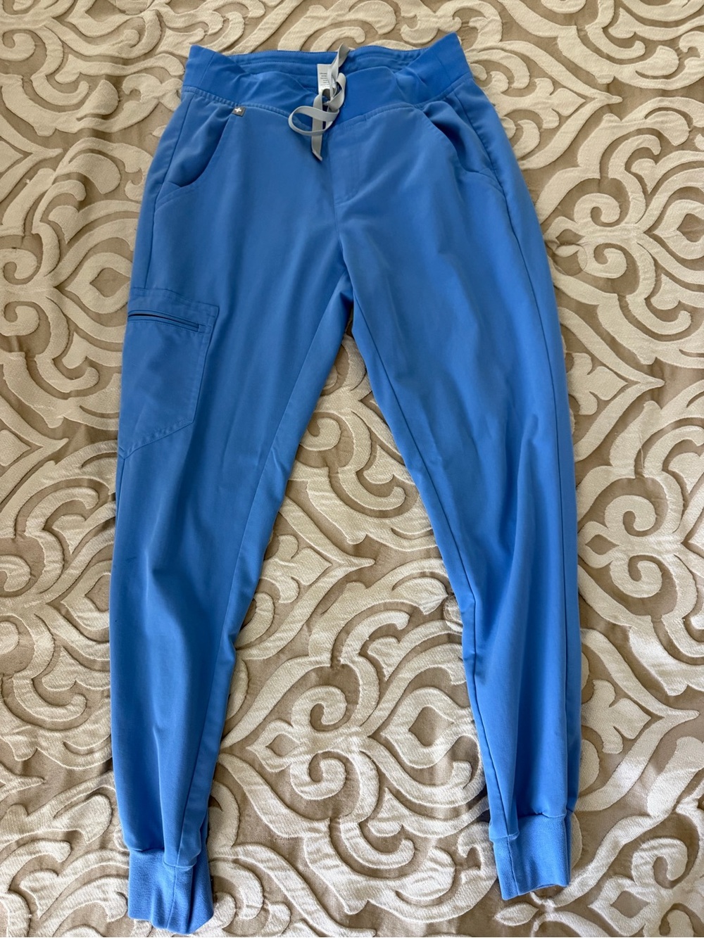 Figs Women's Jogger Scrub Pants in Bright Blue